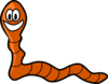 Worm Cartoon - vector clip art online, royalty free & public domain