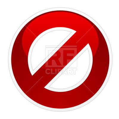 No Signs Downloadable Clipart