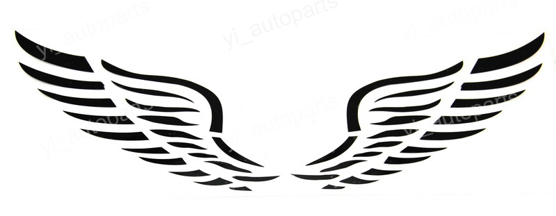 Angel Wings Bird Car Headlight Taillight Eyebrow Decal Sticker ...