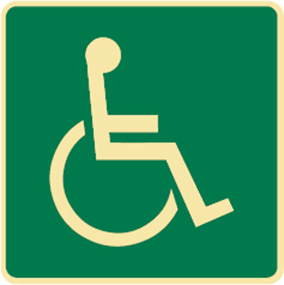 Exit & Evacuation Signs - Wheel Chair Symbol