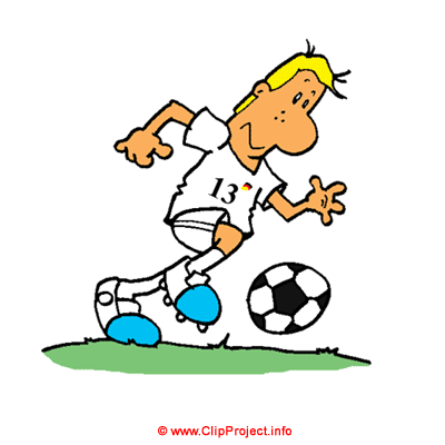 Cartoon Football Players Clipart