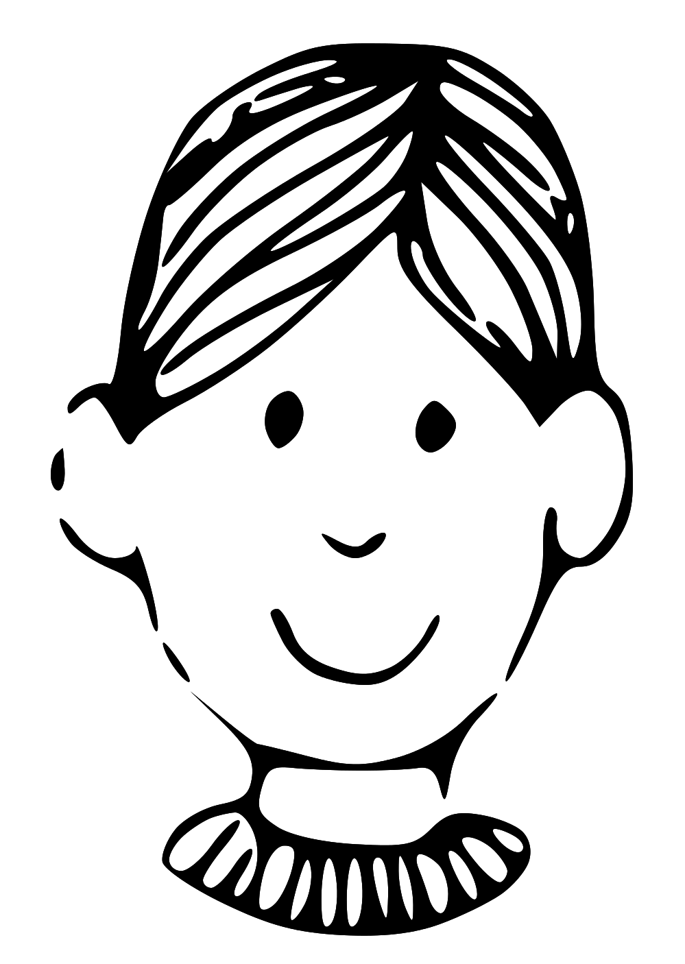 Boy Face Clip Art