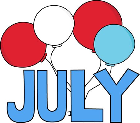 Calendar clipart july