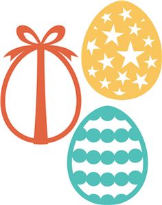 Easter eggs, Silhouette online store and Easter