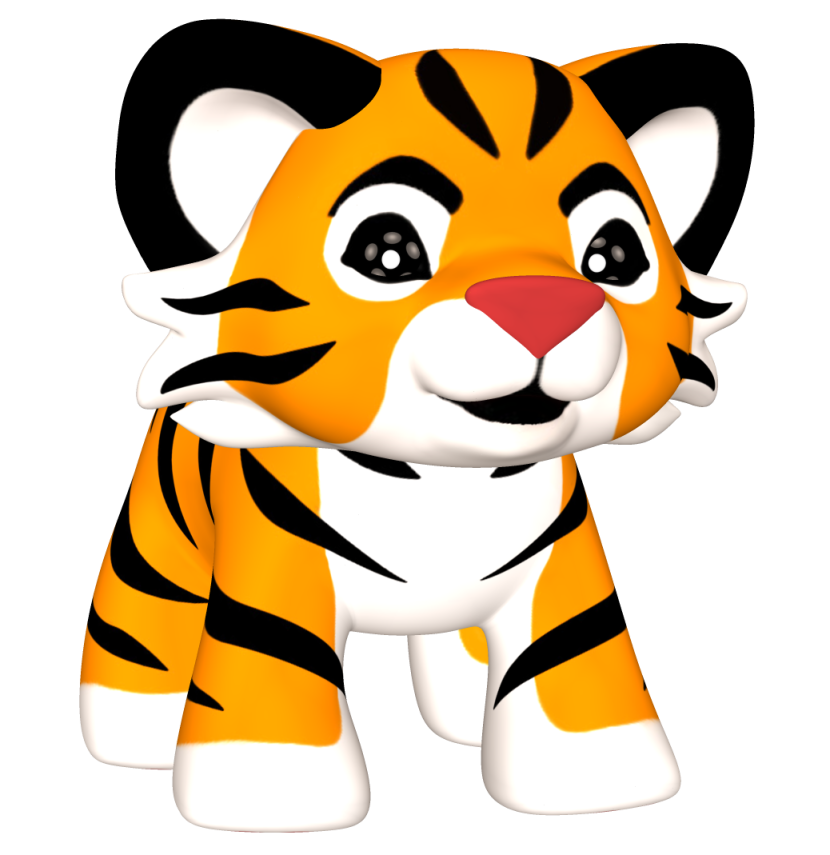 Tiger clipart for kids