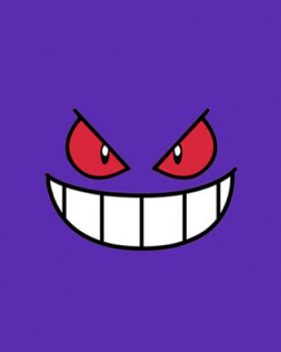 Pocket Monster Gengar purple t shirt for teenagers creative ...