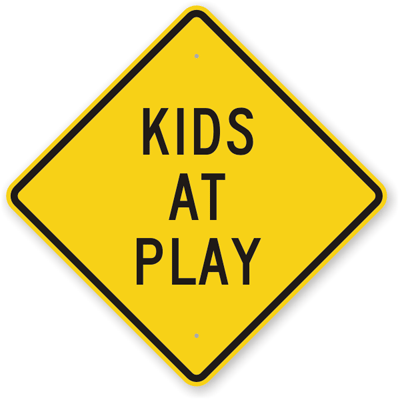 Kids At Play Sign - Children Crossing Sign, SKU: K-