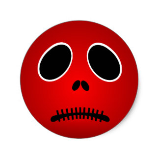 Sad Face Stickers | Zazzle.co.uk