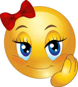 Female smiley face clip art