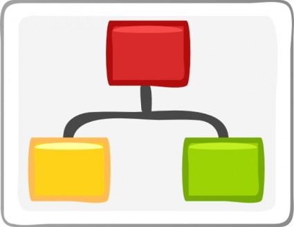 Block Diagram Visio Hierarchy clip art Free vector in Open office ...