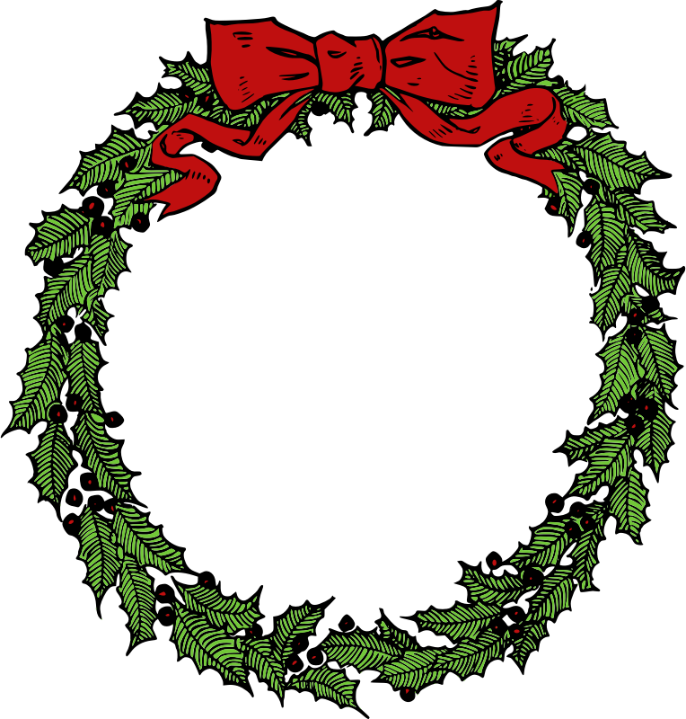 Clip art holiday wreath