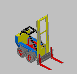 CAD Forum - Block: 3D-FORKLIFT (Vehicles)