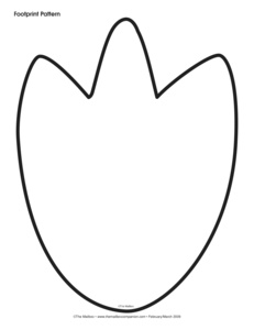 Dinosaur Footprint Coloring Page | Coloring Pages