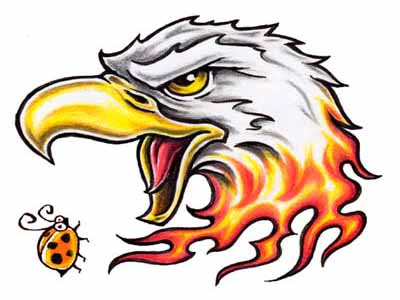 Flaming Eagle Clipart