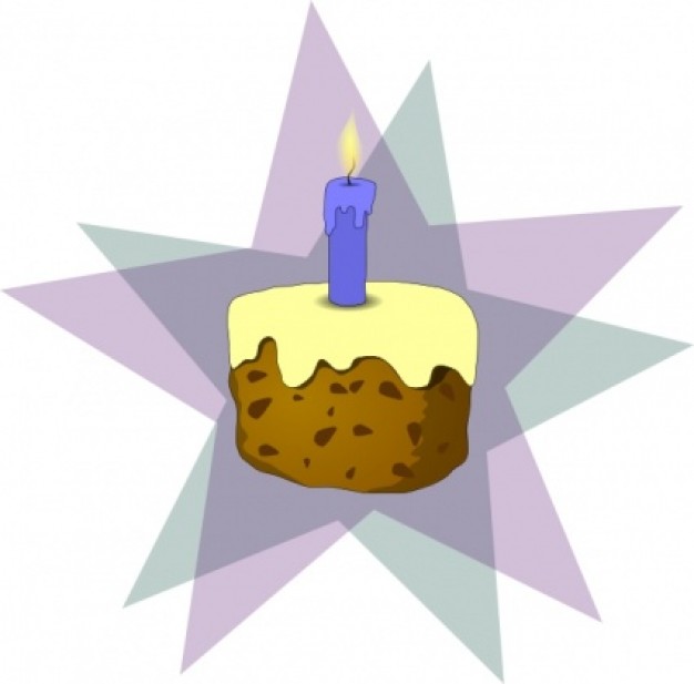 Cake And Candle clip art | Download free Vector