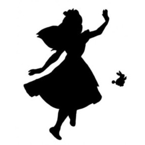 Alice In Wonderland Disney Rabbit Silhouette Clipart - Free to use ...