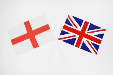 Union Jack Hand Waving Flags in Polythene