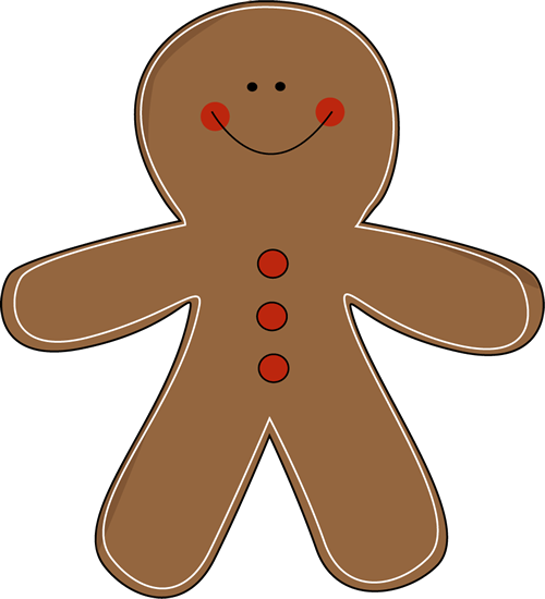 Christmas Gingerbread Man Clipart