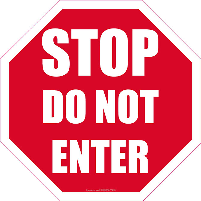 Do Not Enter Signage ClipArt Best