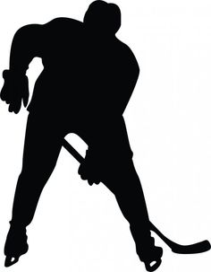 Hockey silhouette clip art