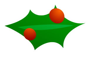 Christmas leaf decoration Clipart, vector clip art online, royalty ...