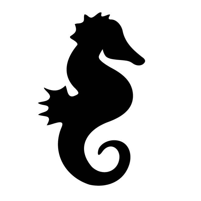SEAHORSE SILHOUETTE - Download at Vectorportal