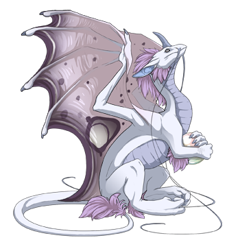 Library of Dragons • Female Pearlcatcher - Ice Basic, Platinum ...