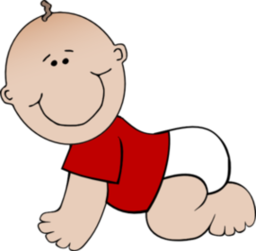 Baby Bay Boy With Red Shirt 2 Clip Art Vector Online Clipart ...