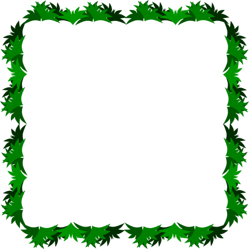 Vector clip art of grass decorated border | Public domain vectors