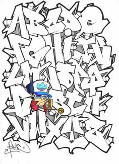 Graffiti Alphabet - Tatliaskim 3 | Î?Ï?Î³ÏÎ±Ï?Î¹ÎºÎ· letters | Pinterest ...