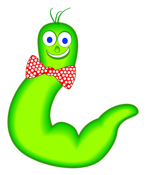 Computer Worm Clipart