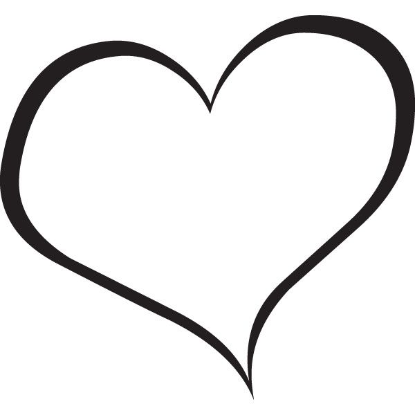 Heart clipart black and white - ClipartFox