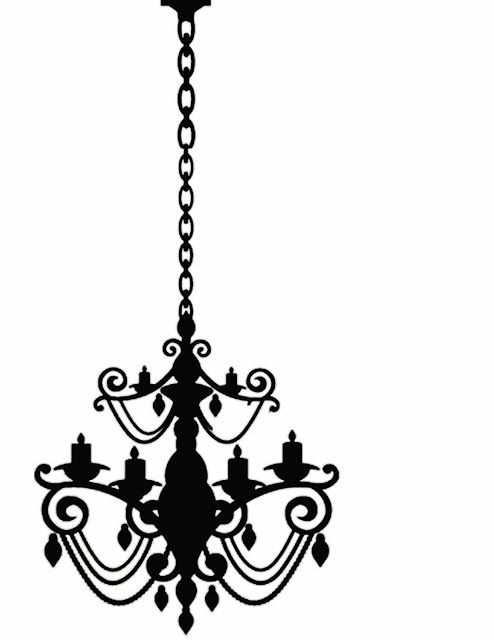 Silhouette and Chandeliers
