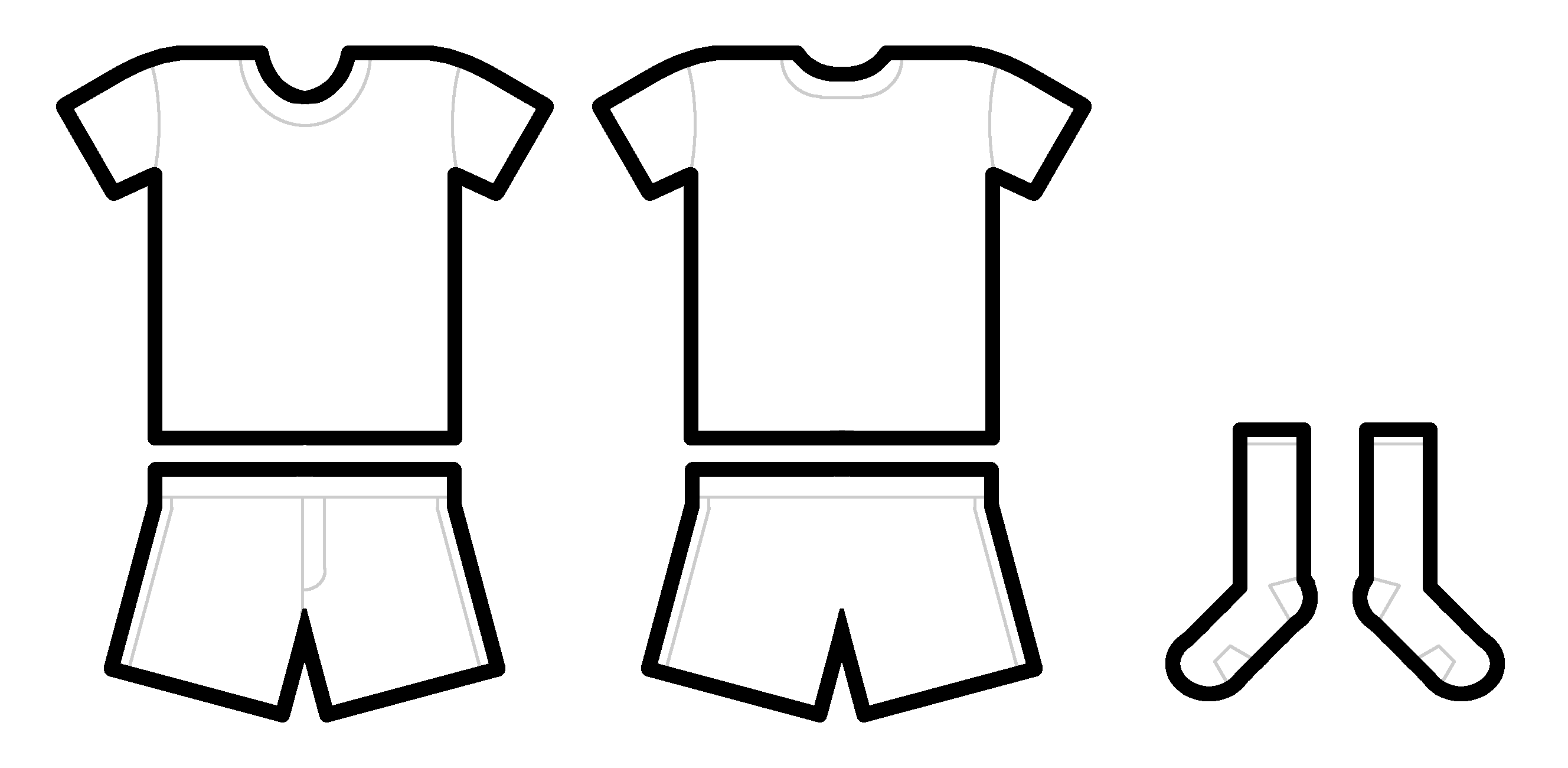 Blank Football Kit Template ClipArt Best