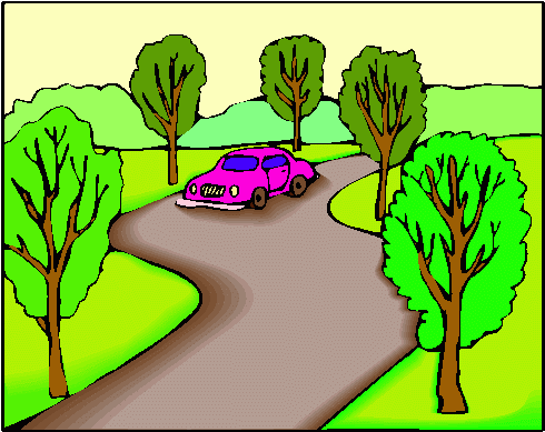 Car Driving Down The Road Clip Art - ClipArt Best