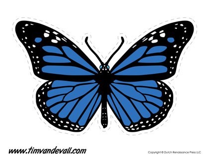 Printable Butterfly Templates and Butterfly Shapes