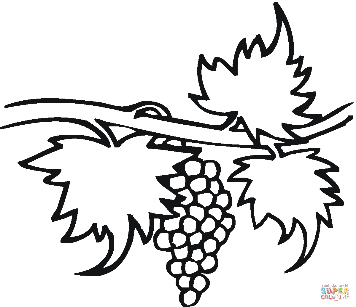 Grape 22 coloring page | Free Printable Coloring Pages