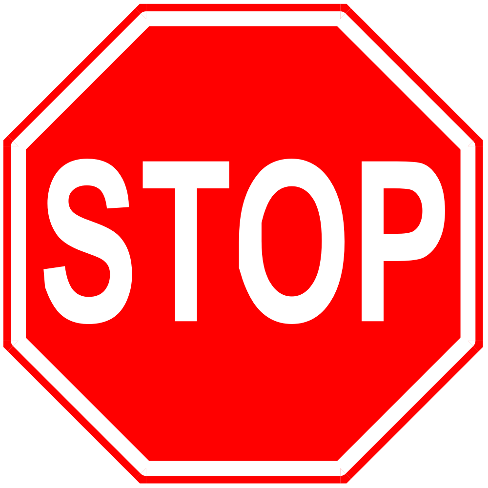 Clip art stop sign