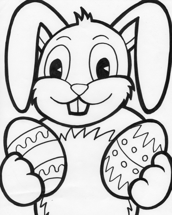 Easter Bunny Coloring Pages To Print Photo Album - Jefney