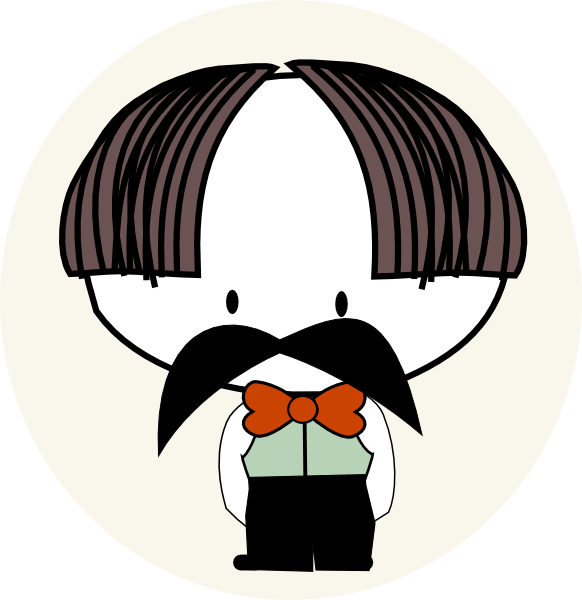 French waiter clipart