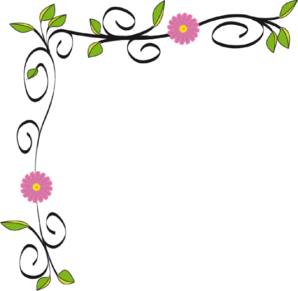 Flowers borders clip art