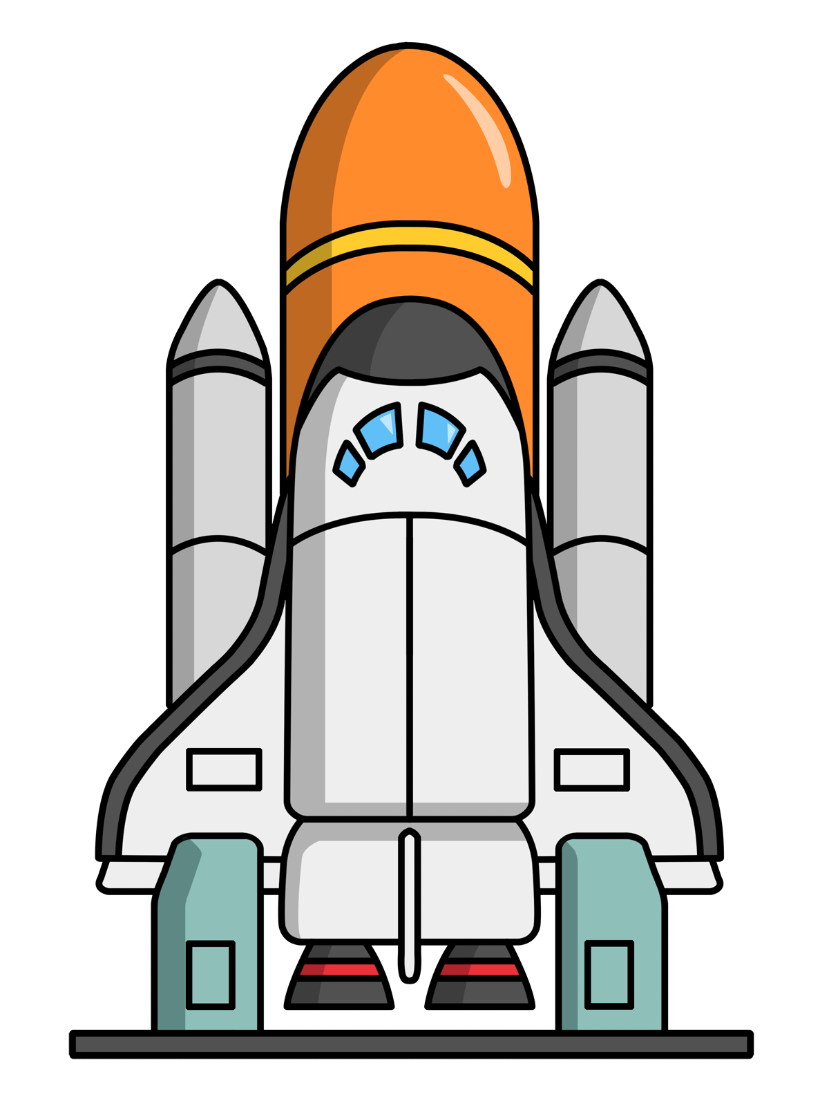 Cartoon Space Shuttle ClipArt Best