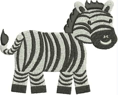 Zebra Embroidery Design Baby Animal Cute by CreationsbyShondag