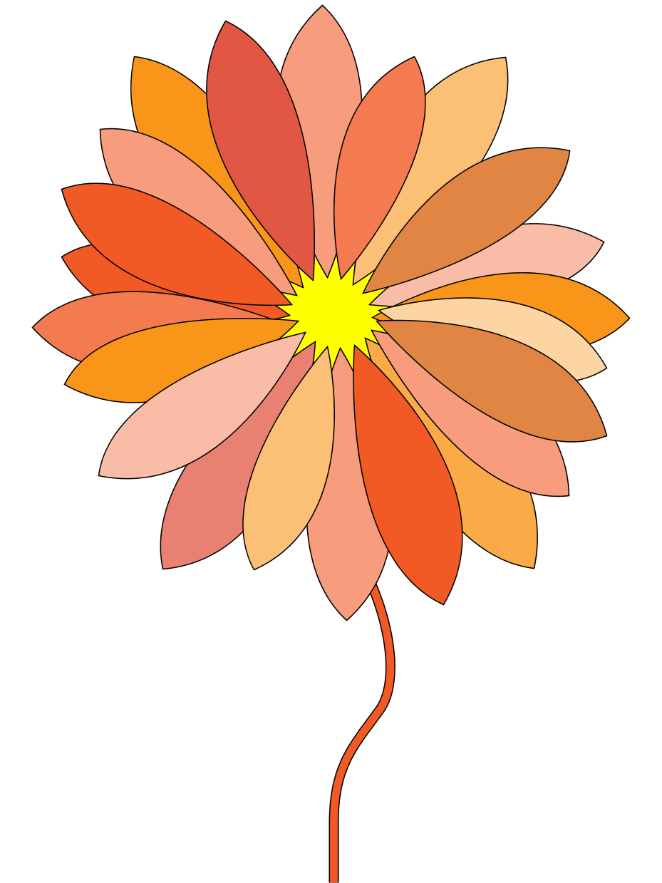 Cartoon Flower Flowers 2011 Clip Art SVG openclipart.org commons ...