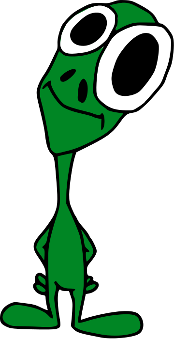 Free Alien Clipart, 3 pages of Public Domain Clip Art