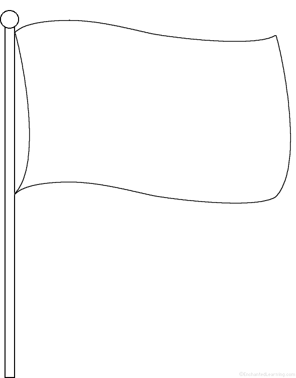Blank Flag Template | Jos Gandos Coloring Pages For Kids