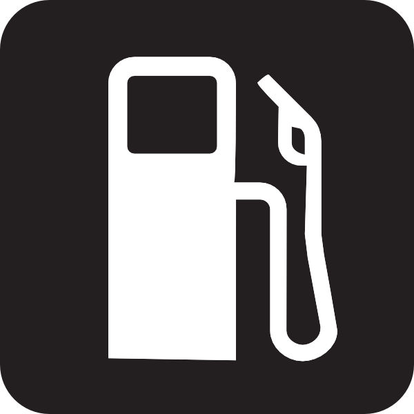 Gas Station Black Clip Art - vector clip art online ...