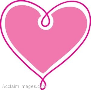 Pink heart clip art