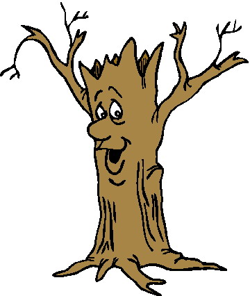 Fall tree with a face clipart - ClipartFox