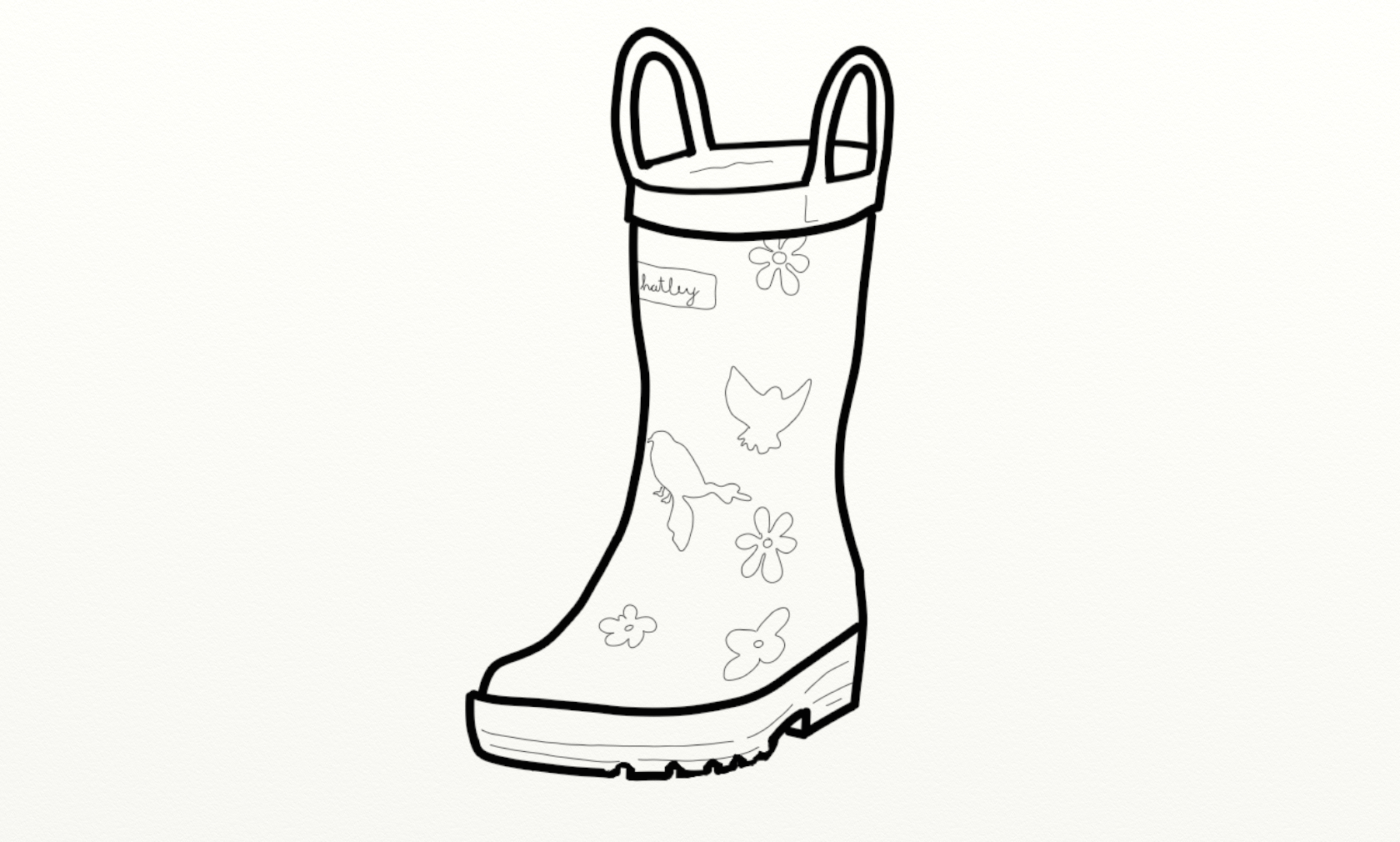 Rain Boots Coloring Page - AZ Coloring Pages